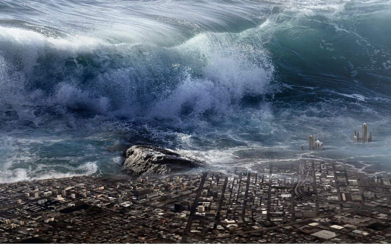 ما الذي يسبب حدوث التسونامي في المحيطات؟
